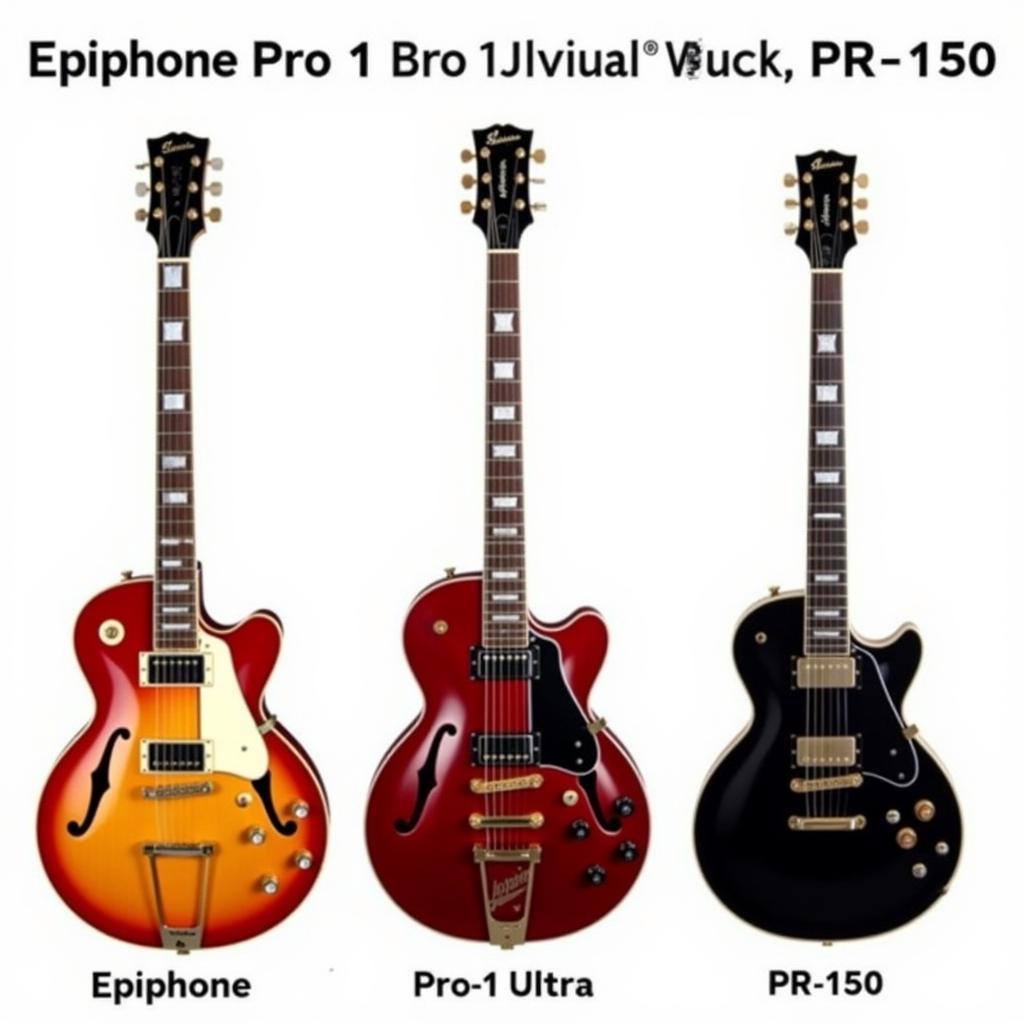 Comparing different Epiphone Pro 1 guitars