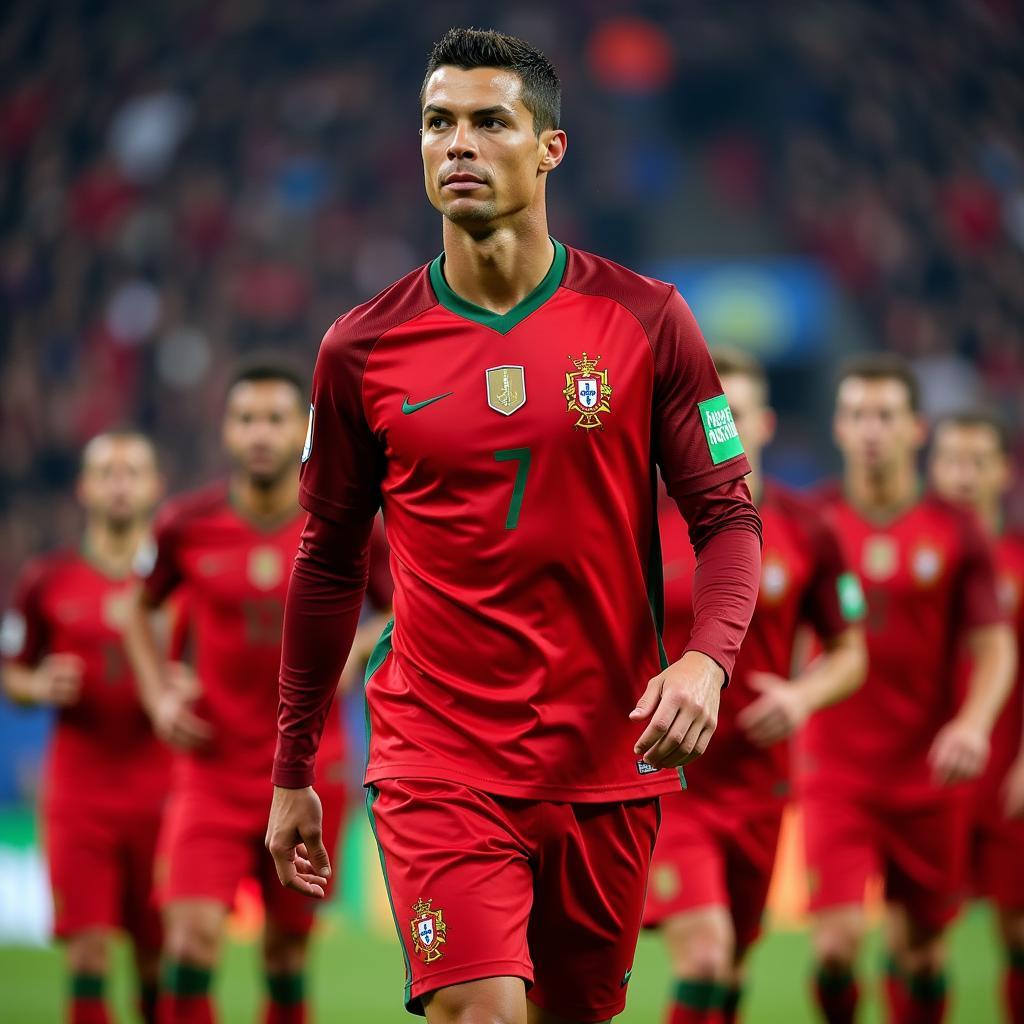 Cristiano Ronaldo và đội hình Bồ Đào Nha