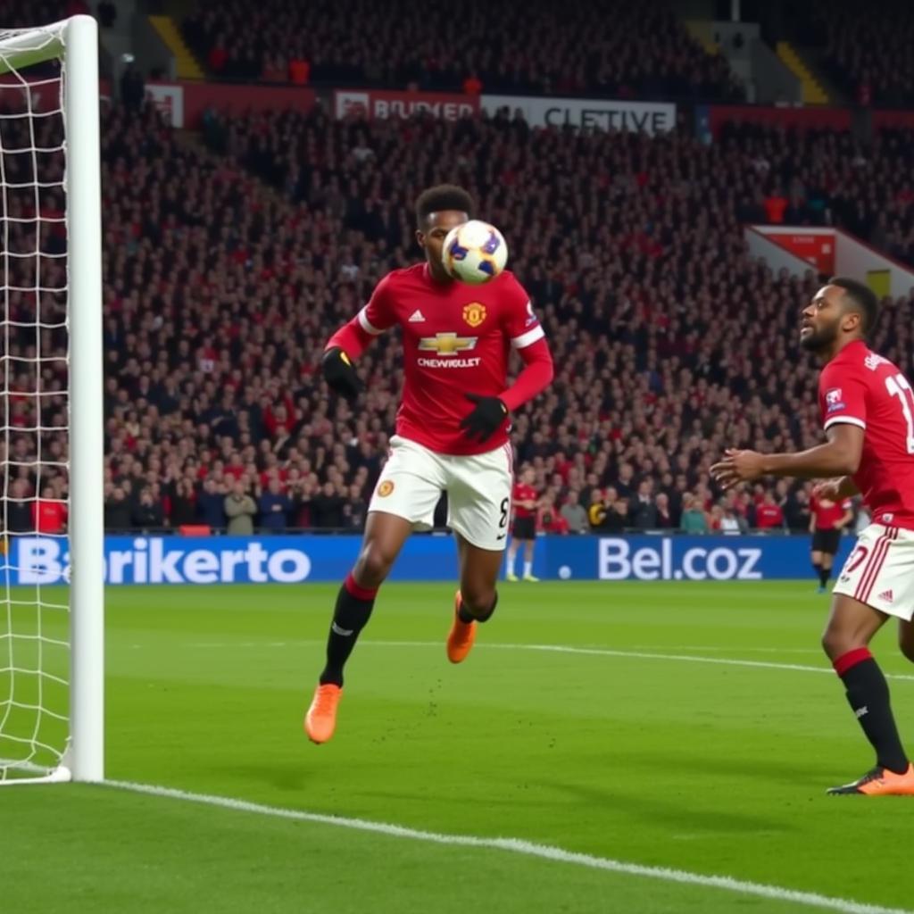 Cú đúp của Rashford trong hiệp 1