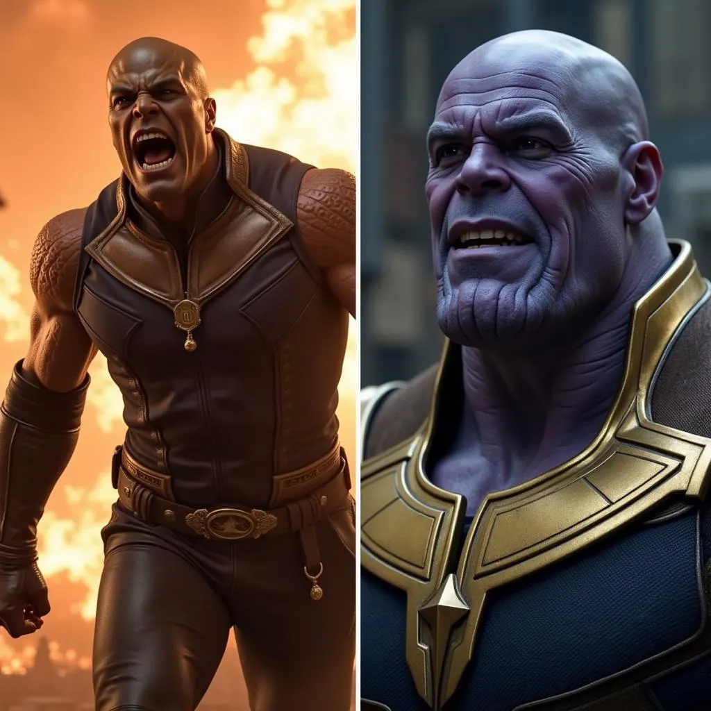 Cuộc đối đầu giữa Ronan và Thanos