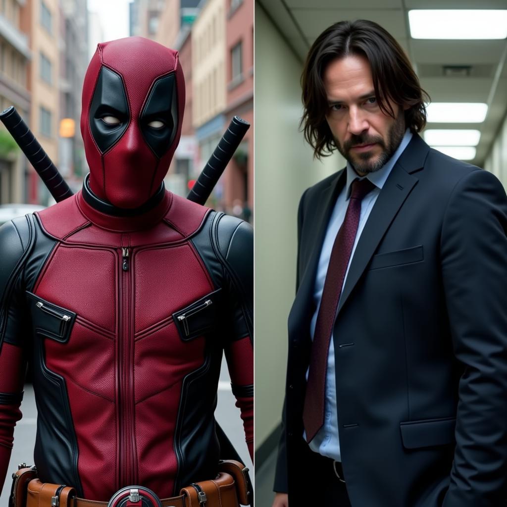 Deadpool và John Wick đối đầu