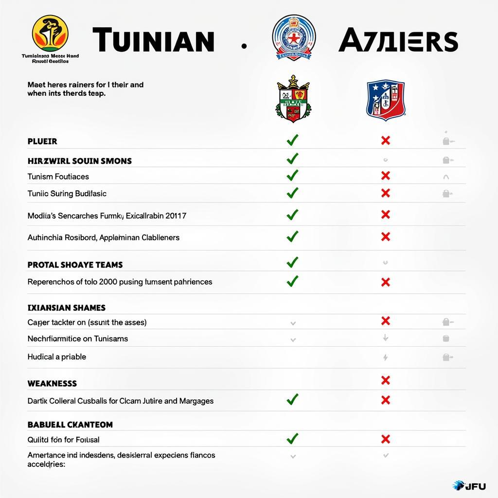 Điểm mạnh và điểm yếu của Tunisia