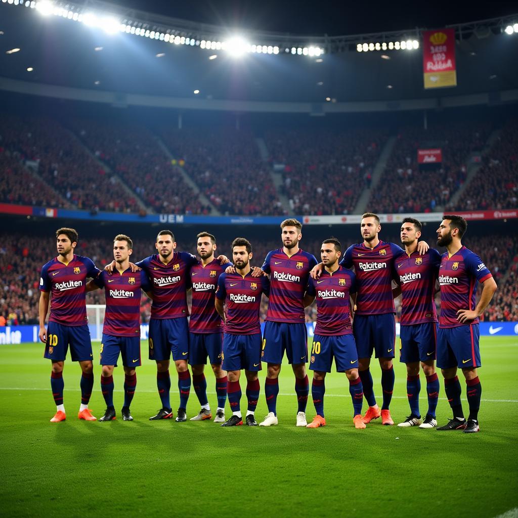 Đội Hình Barcelona Và AC Milan