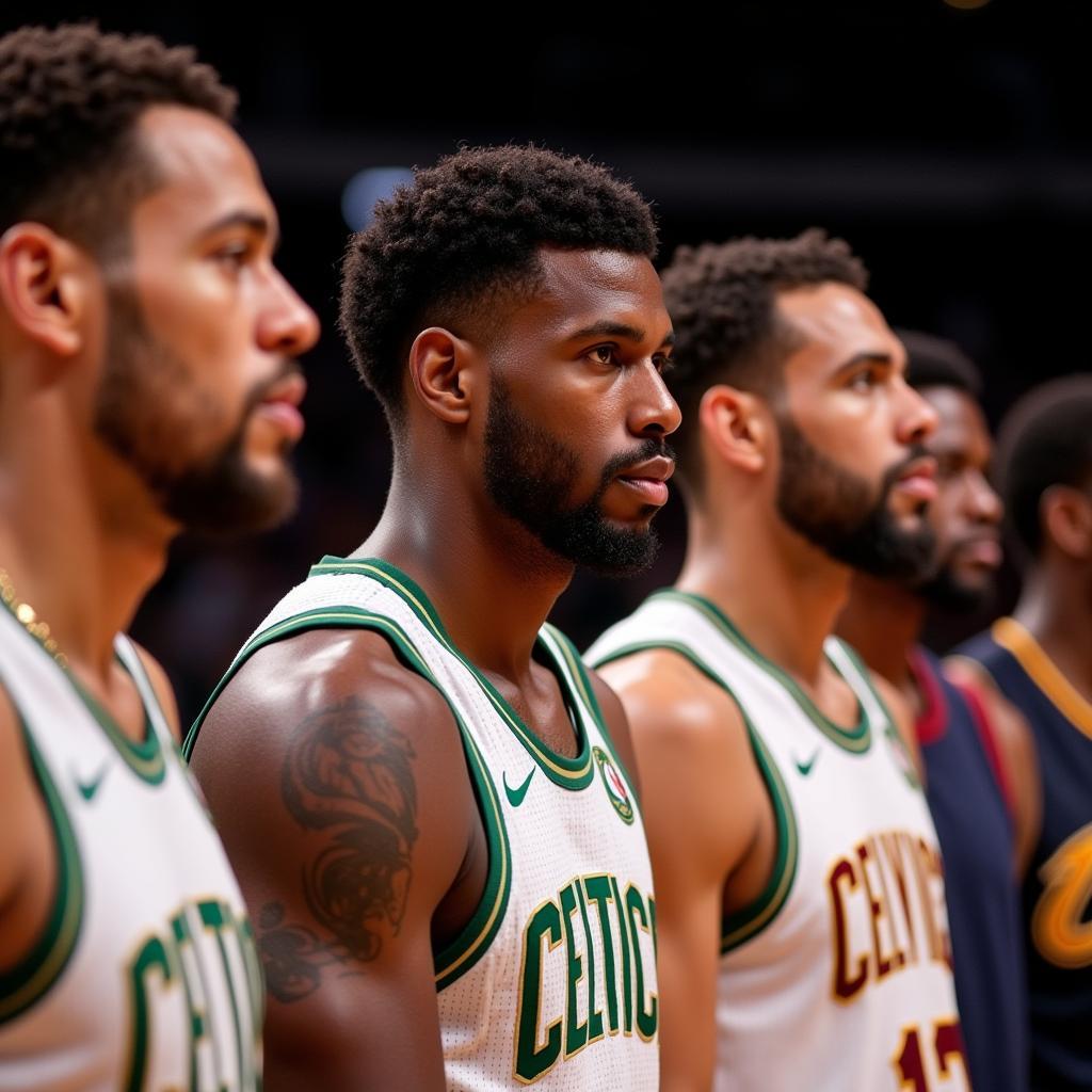 Đội hình xuất phát của Boston Celtics và Cleveland Cavaliers