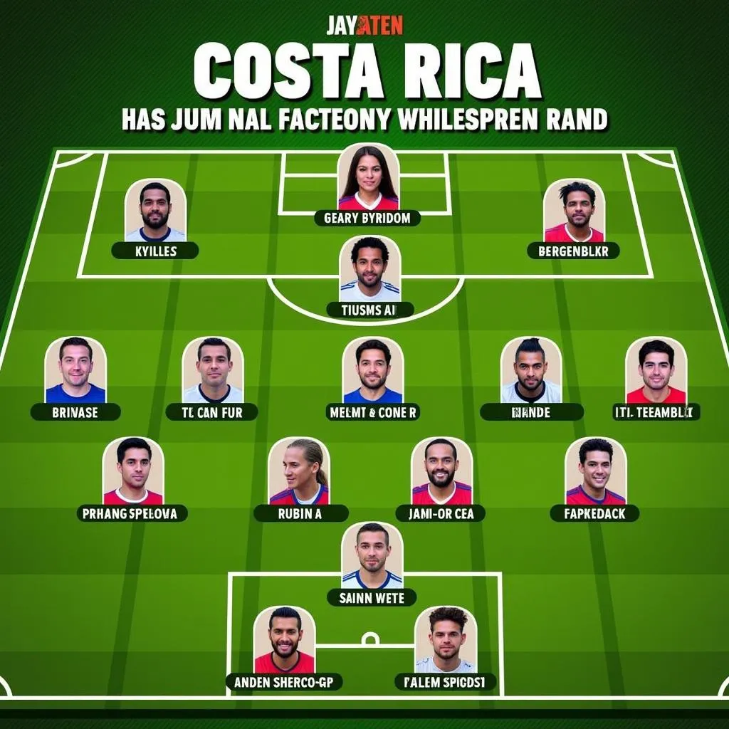 Đội hình Costa Rica ra sân