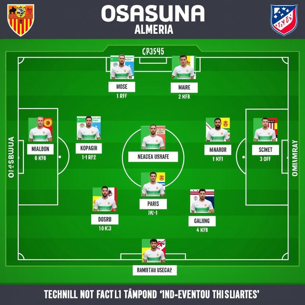 Đội hình dự kiến Osasuna vs Almeria