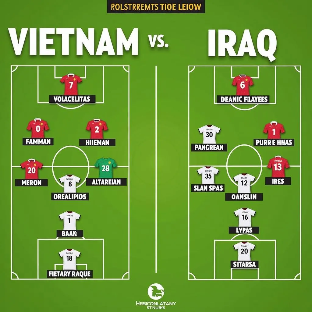 Đội hình dự kiến Việt Nam vs Iraq