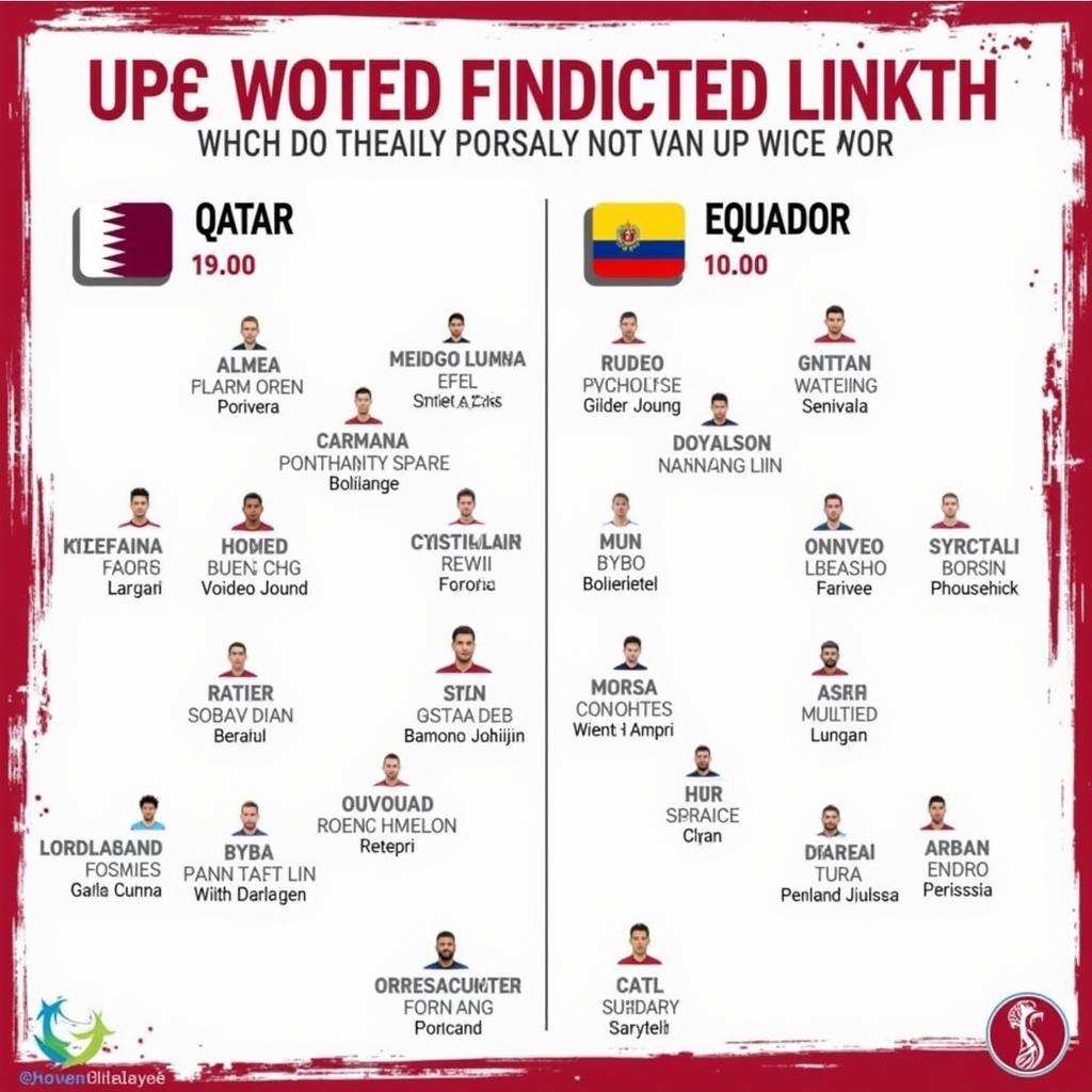 Đội hình dự kiến Qatar vs Ecuador