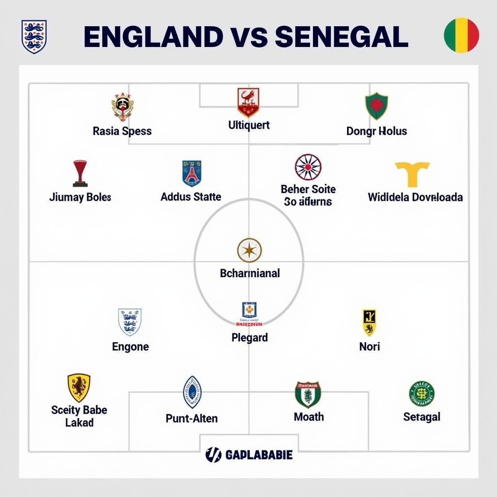 Đội hình ra sân Anh vs Senegal World Cup 2022