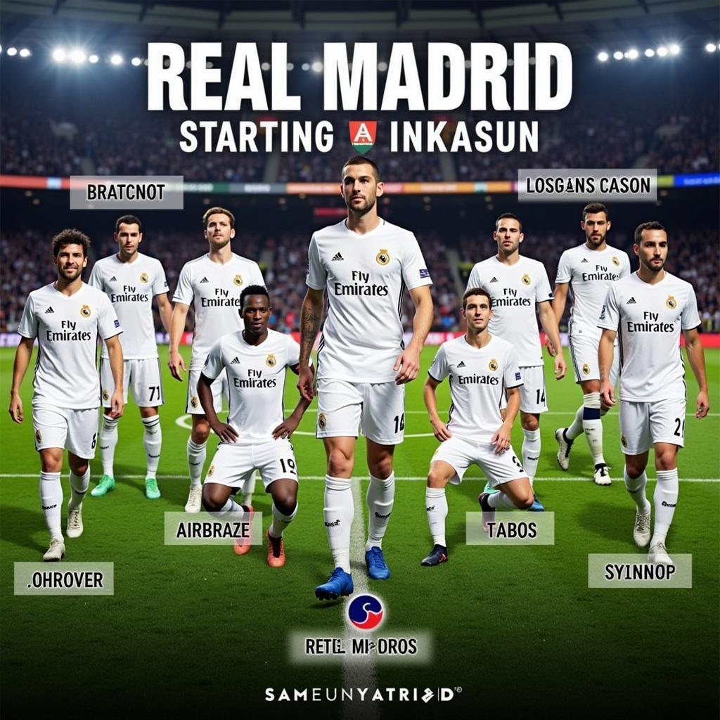 Đội hình ra sân Real Madrid