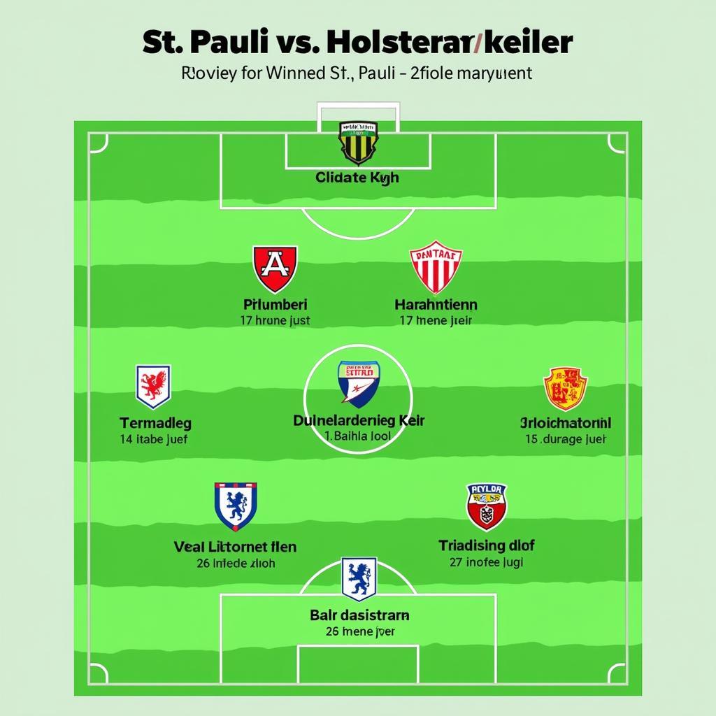 Đội hình St. Pauli và Holstein Kiel