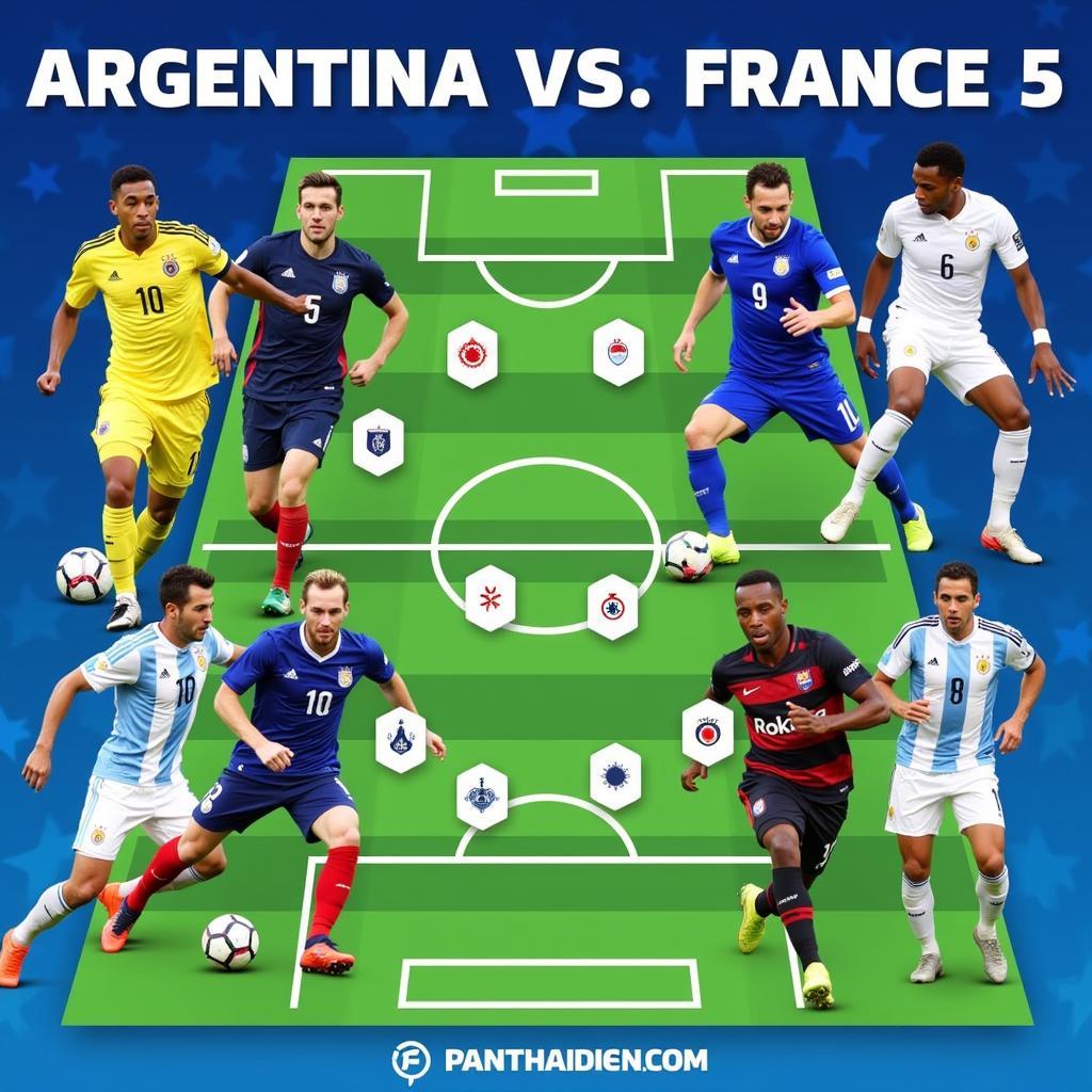 Argentina vs France attacking formations