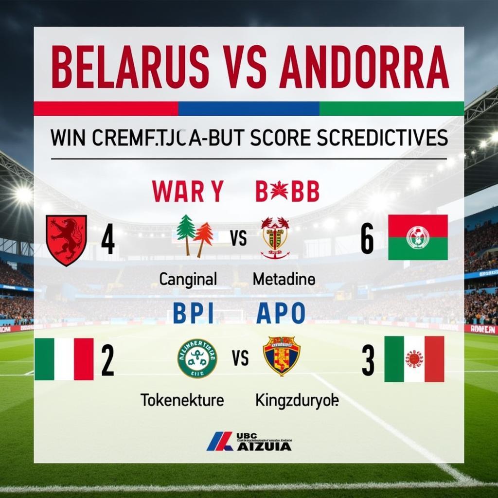 Dự đoán kết quả trận đấu Belarus vs Andorra