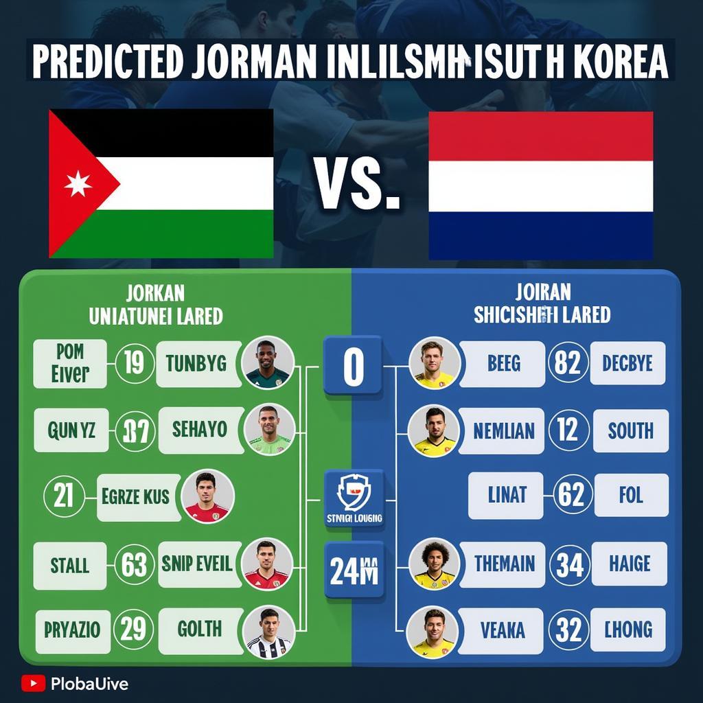 Dự đoán kết quả trận đấu Jordan vs South Korea