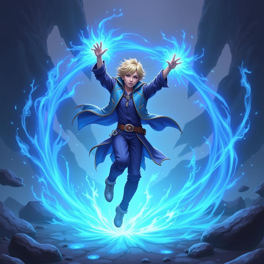 Ezreal sử dụng dịch chuyển cổ học