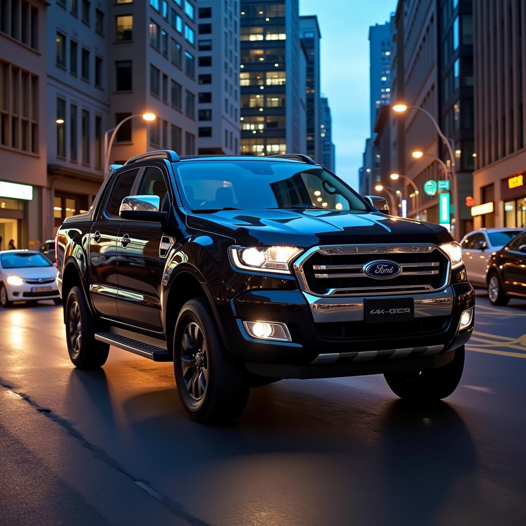 Ford Ranger 4x2 di chuyển trong đô thị