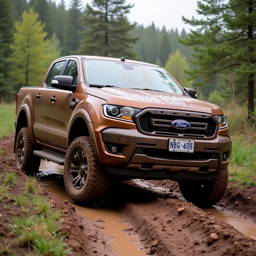 Ford Ranger 4x4 vượt địa hình