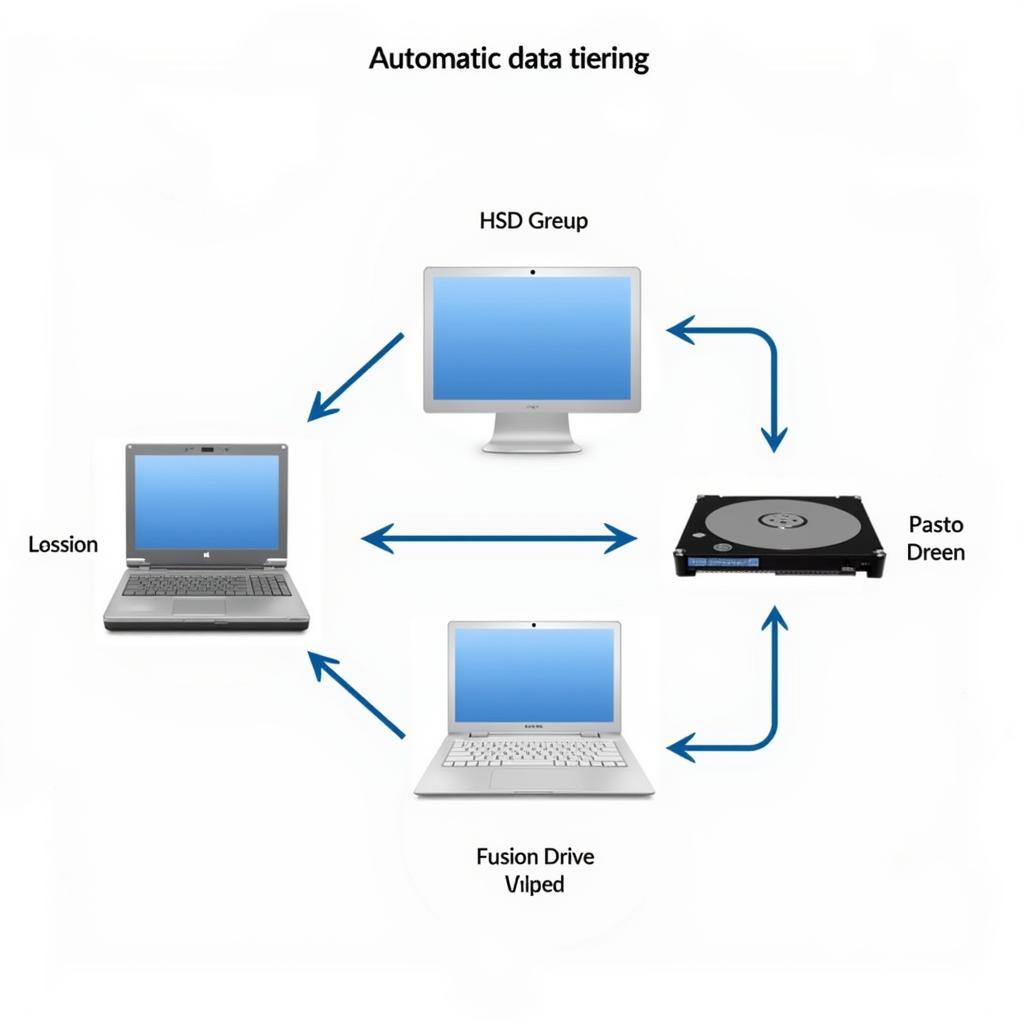 Minh họa cách thức hoạt động của Fusion Drive