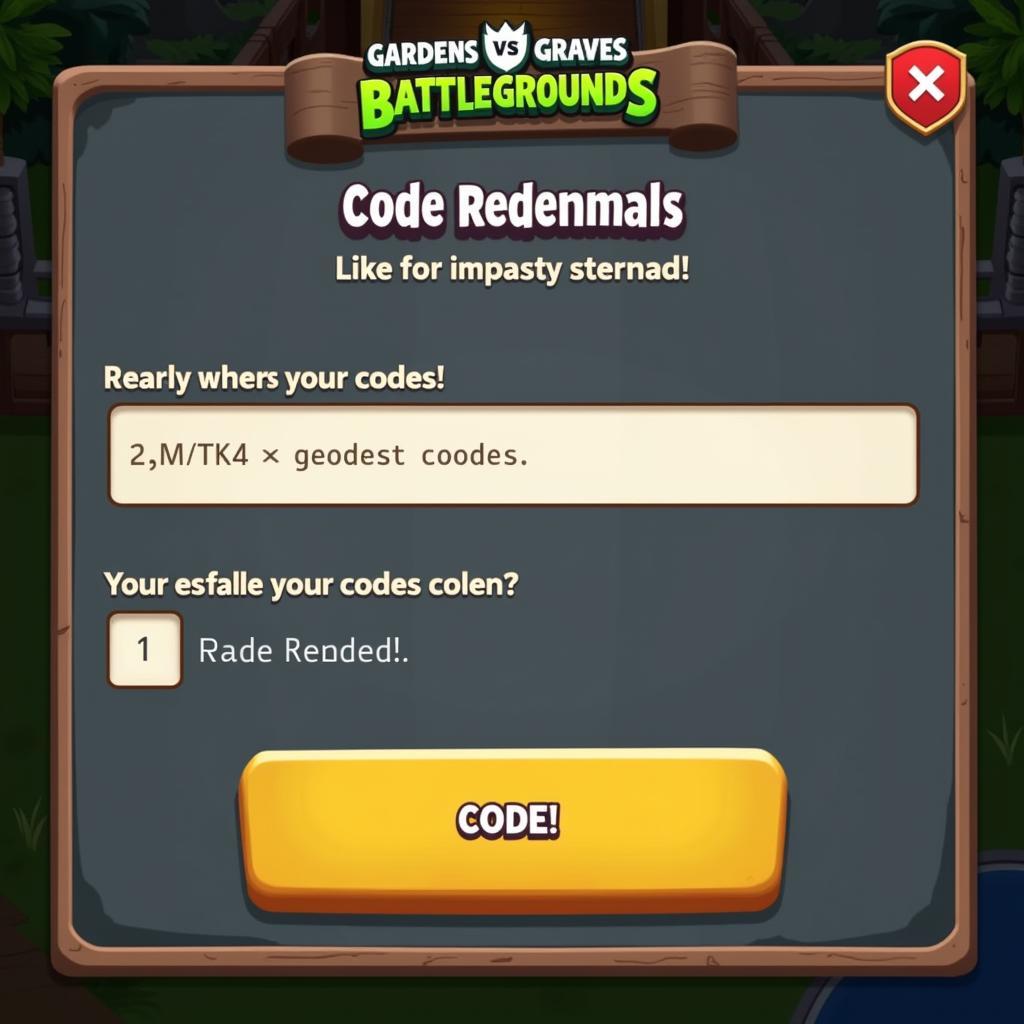 Gardens vs Graves Battlegrounds Codes Redemption