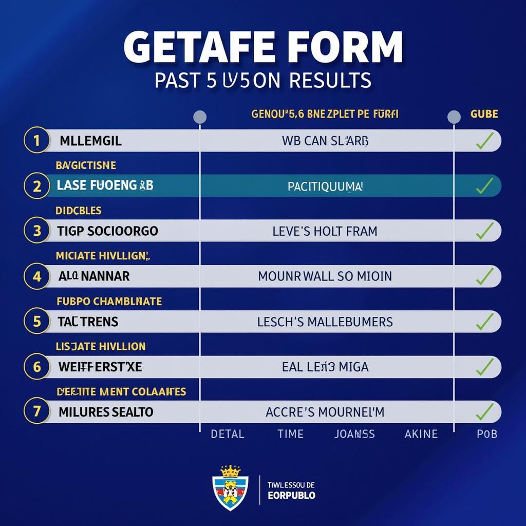 Getafe Recent Form in La Liga