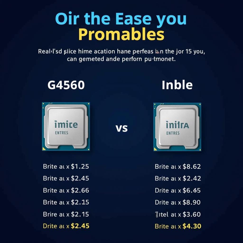 Giá thành CPU G4560 vs i5