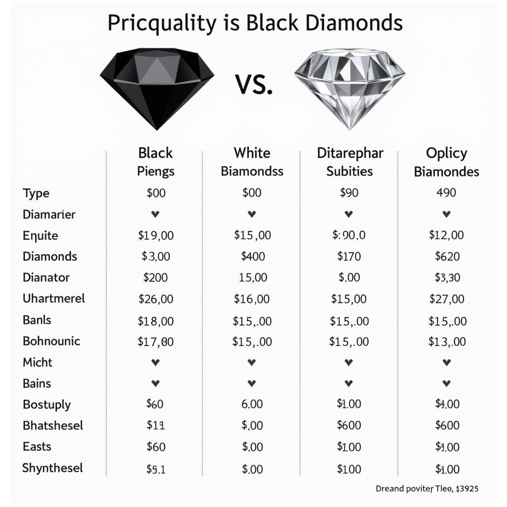 Giá Trị của Black Diamond vs Diamond