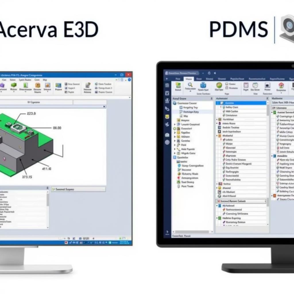 So sánh giao diện Aveva E3D và PDMS