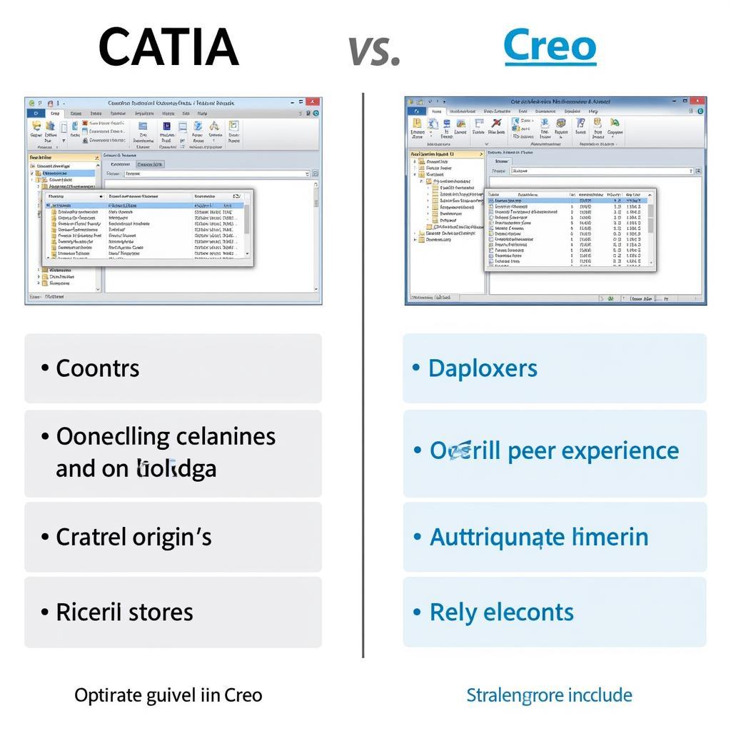 Giao diện CATIA và Creo