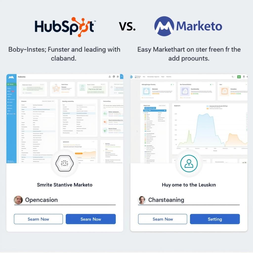 Giao diện HubSpot và Marketo