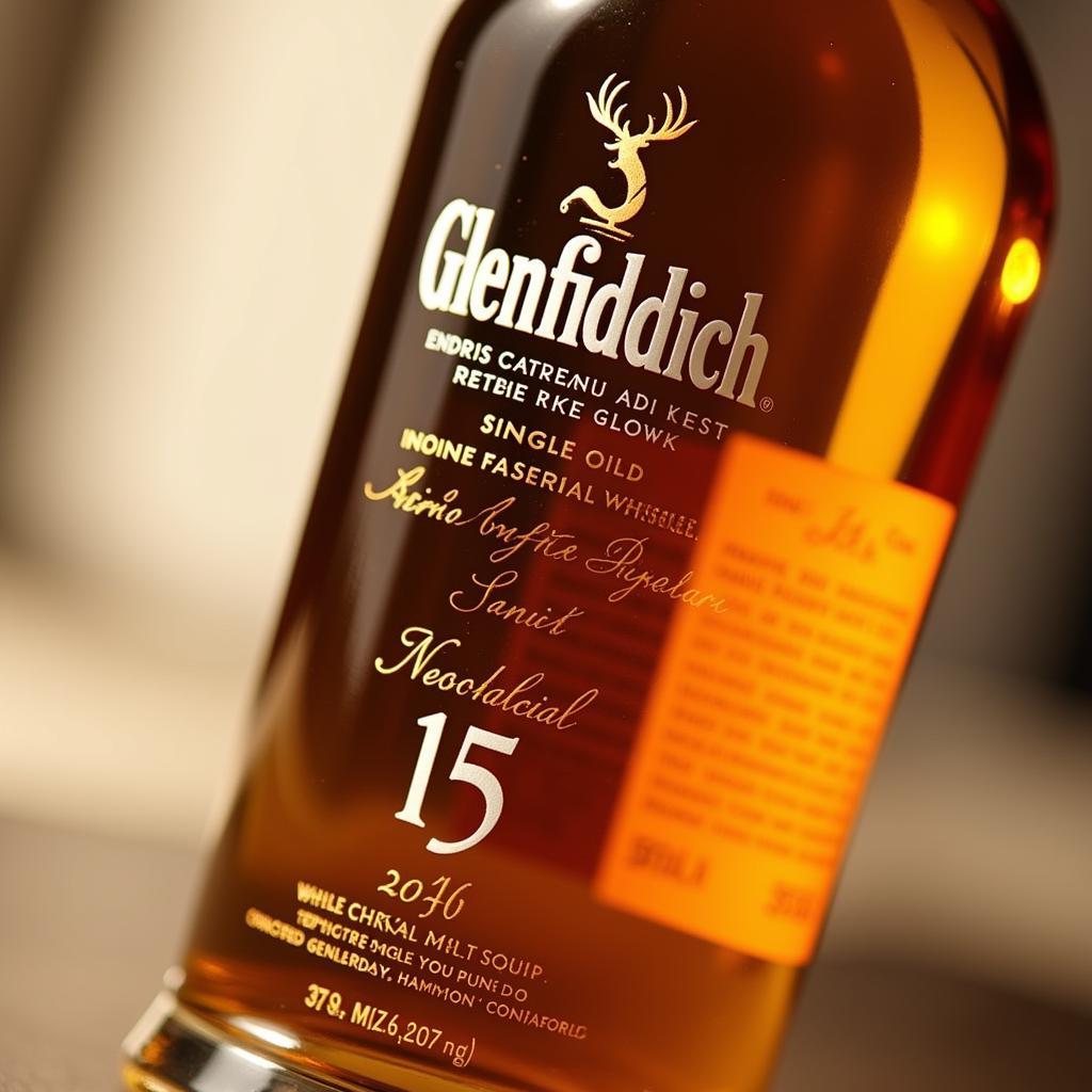 Glenfiddich 15 chai whisky