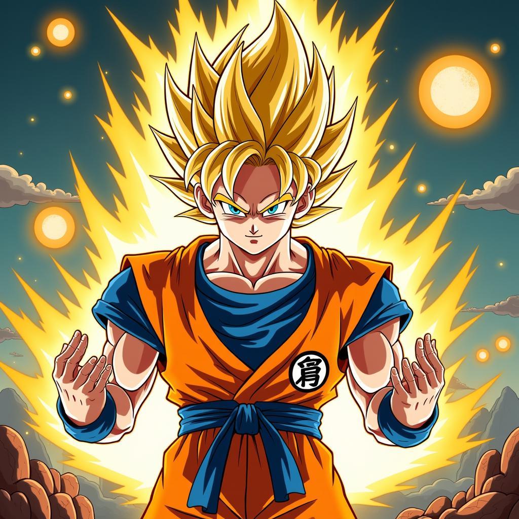 Gohan transforms into Super Saiyan 2