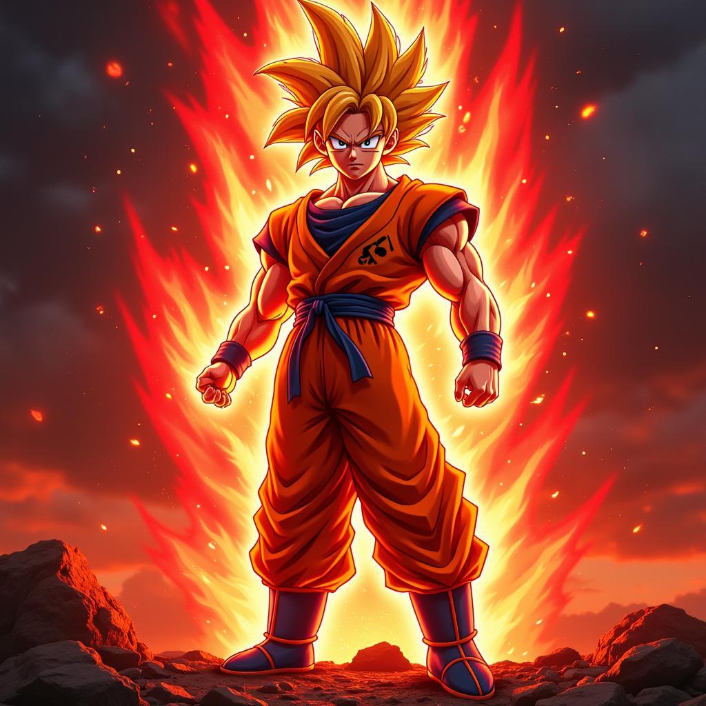 Goku Biến Hình Super Saiyan God