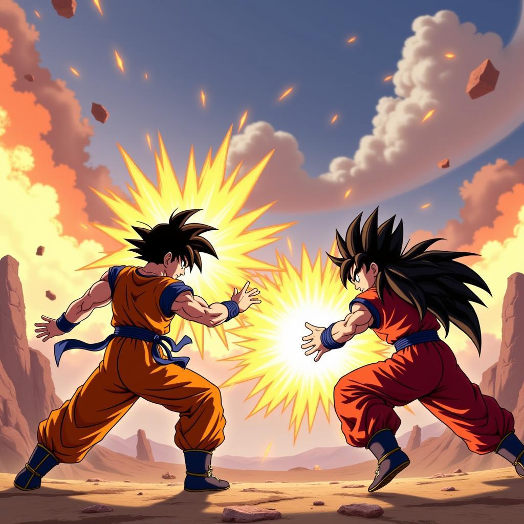 Goku và Broly đối đầu trong Dragon Ball FighterZ