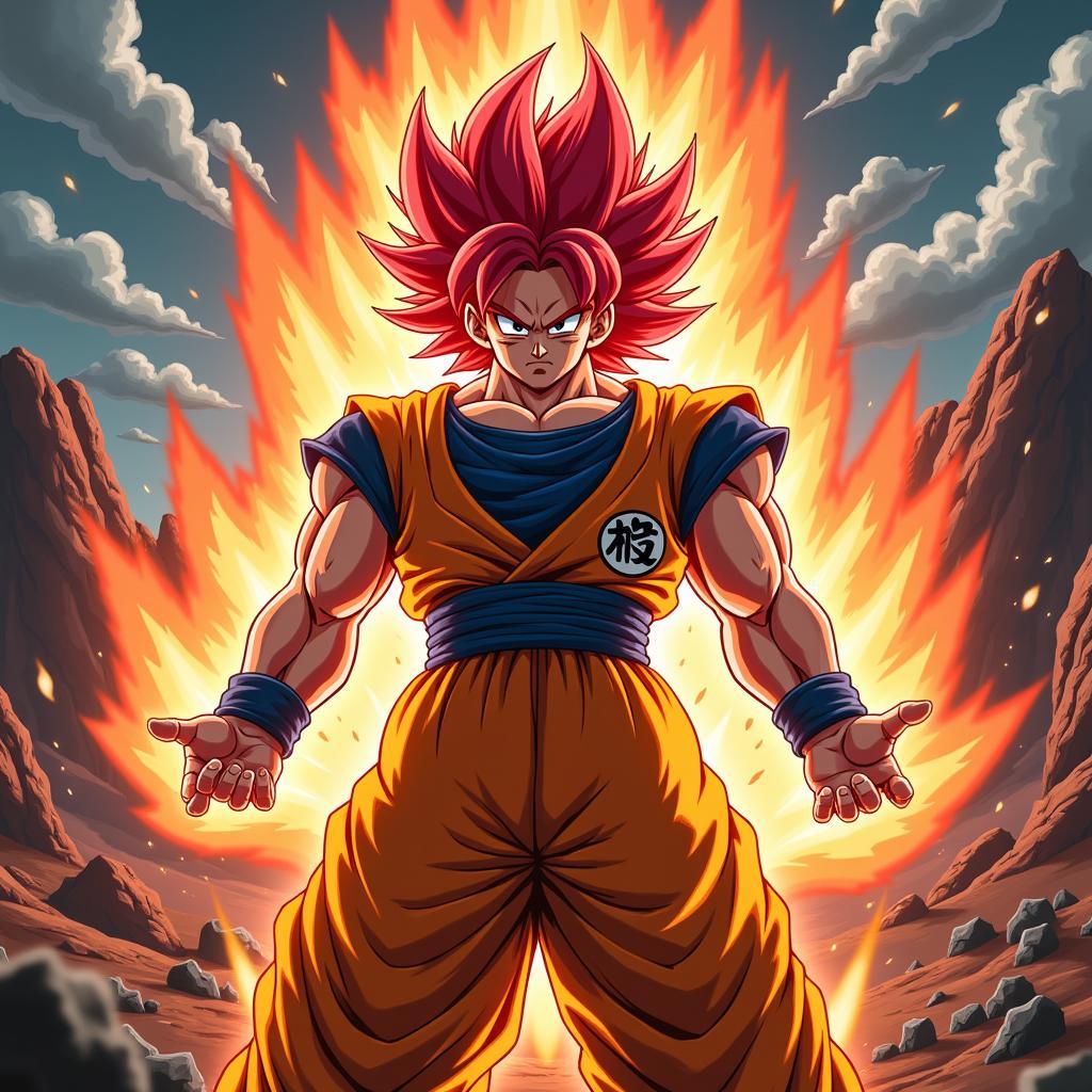 Goku SSJ4 giải phóng toàn bộ sức mạnh