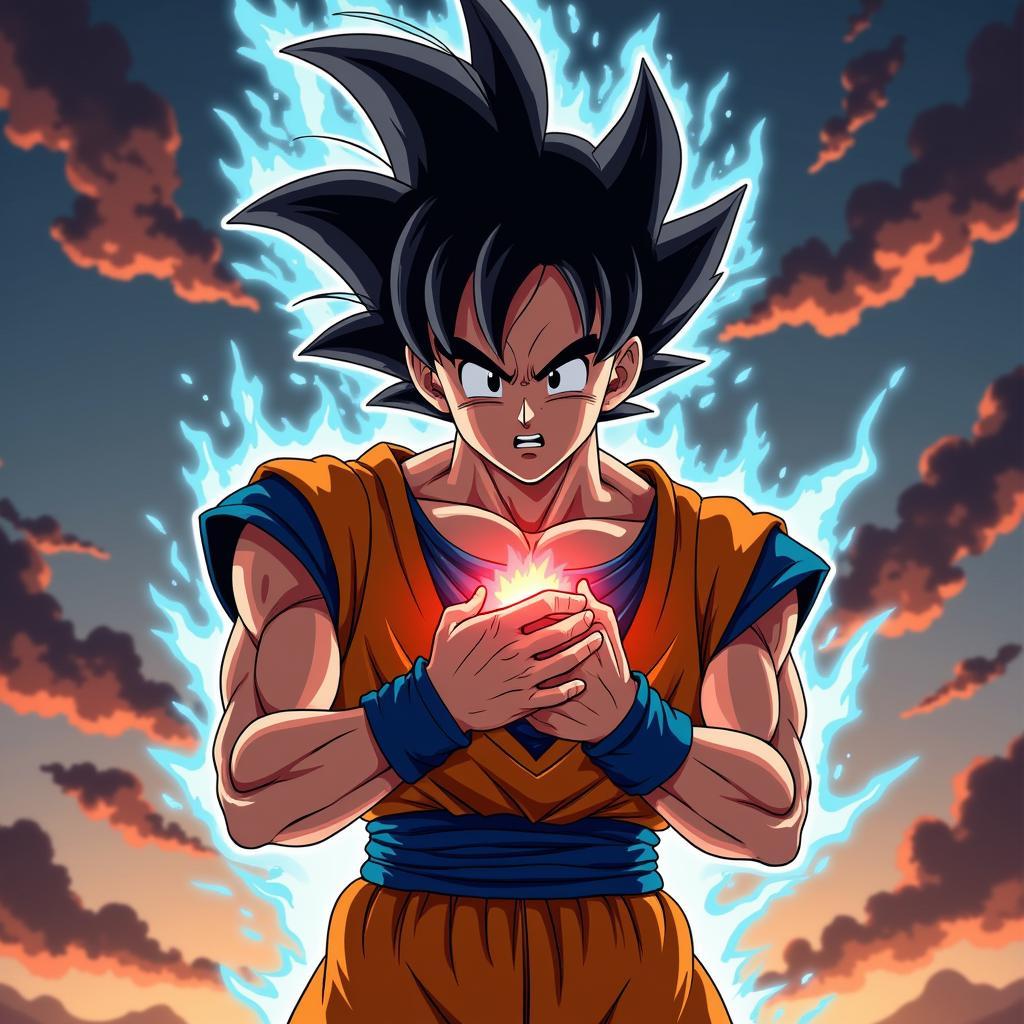 Goku Ultra Instinct đối mặt với điểm yếu