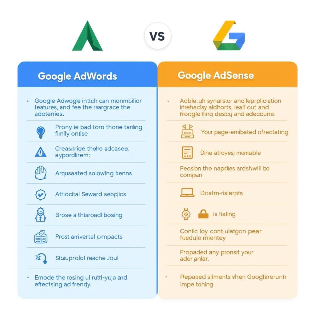 Google AdWords vs Google AdSense