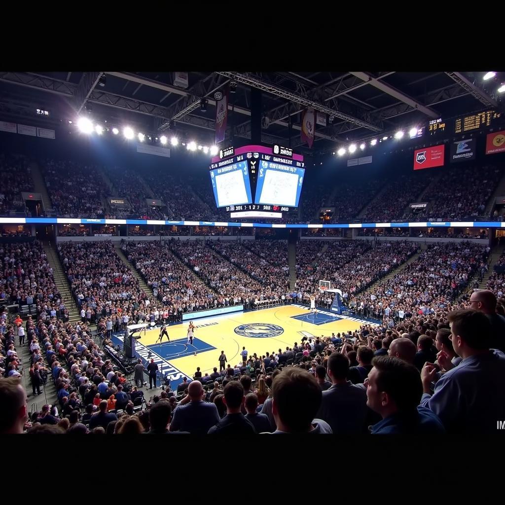 Grizzlies and Timberwolves Fans Celebrating