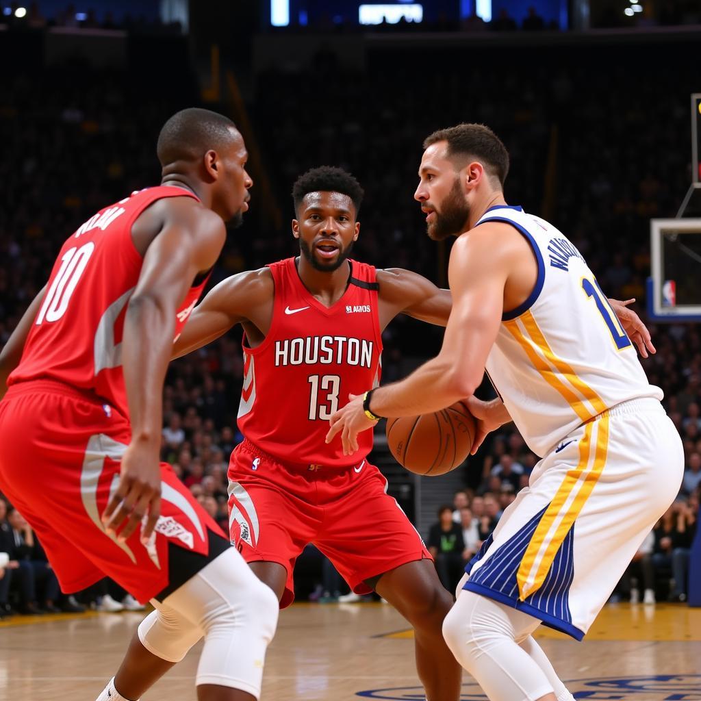 Hàng phòng ngự Houston Rockets kiên cường chống đỡ