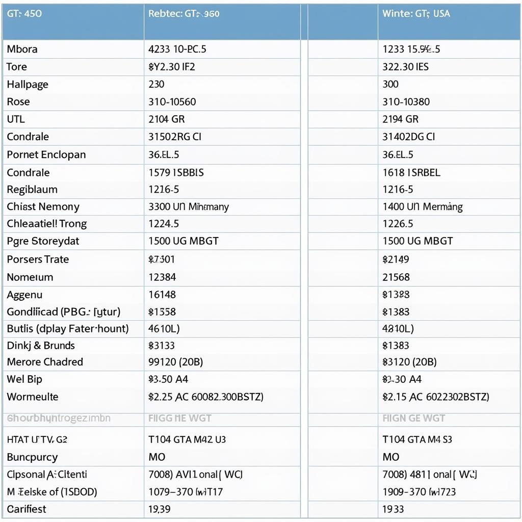 GT 430 vs GTS 450 Detailed Specs Comparison