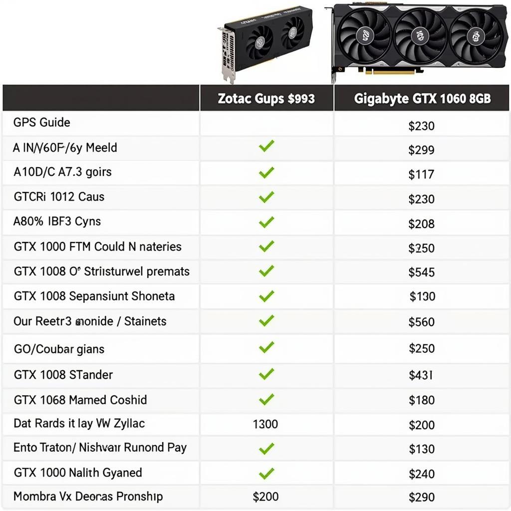 GTX 1060 Zotac vs Gigabyte Price Comparison