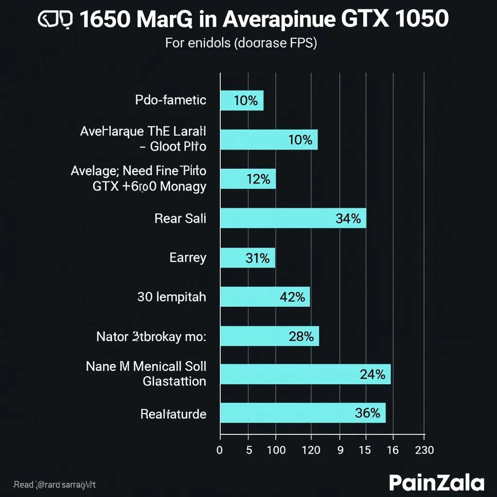 Biểu đồ FPS GTX 1650 Max-Q vs GTX 1050