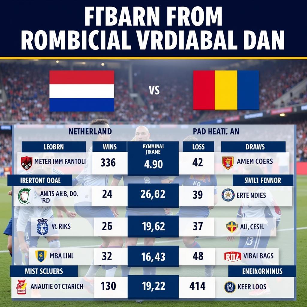 Lịch sử đối đầu Hà Lan vs Romania