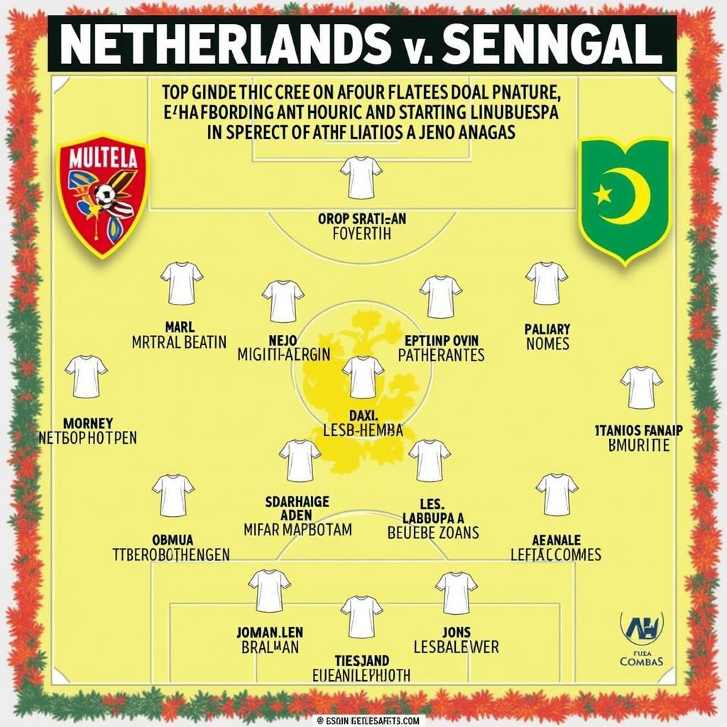 Đội hình ra sân Hà Lan vs Senegal