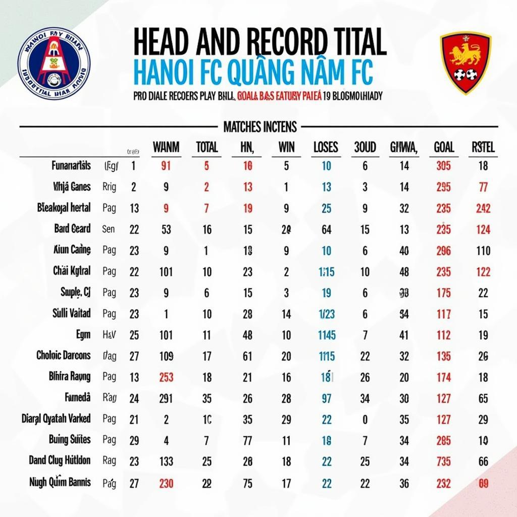 Lịch sử đối đầu Hà Nội vs Quảng Nam