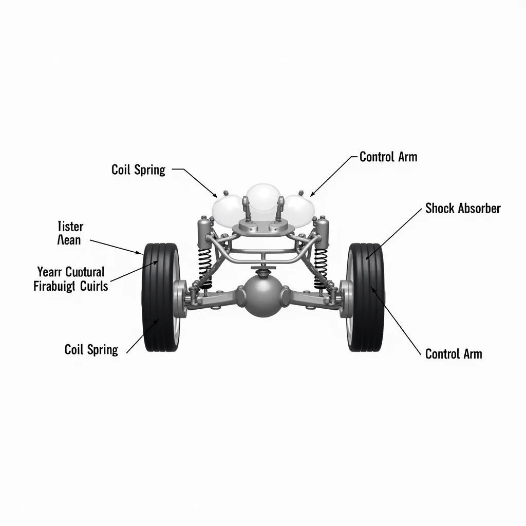 Hình ảnh minh họa hệ thống treo MacPherson Strut