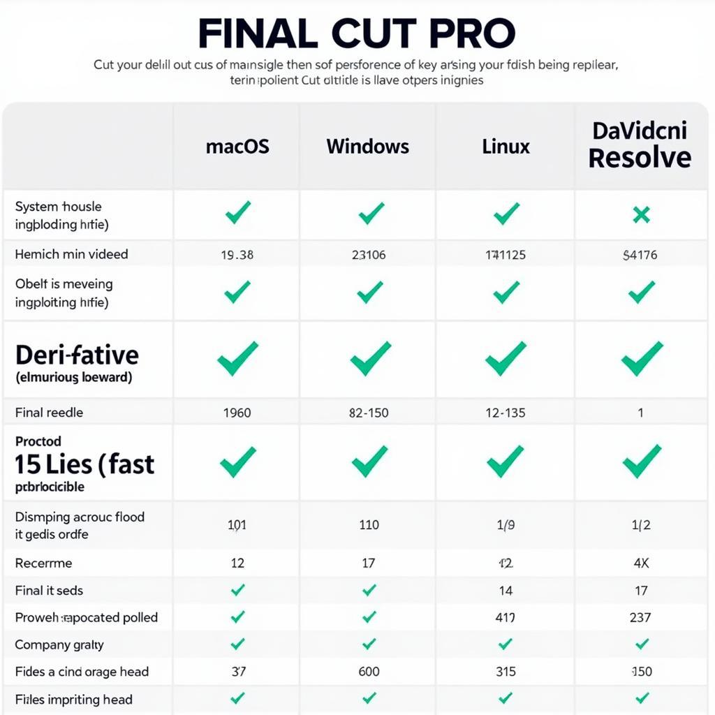 Hiệu năng Final Cut Pro và DaVinci Resolve trên các hệ điều hành