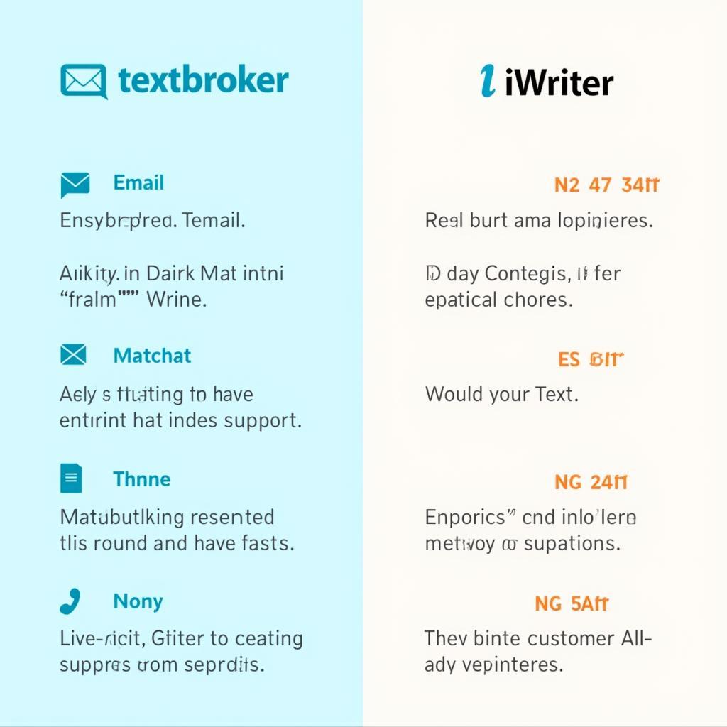 Dịch vụ khách hàng Textbroker và iWriter