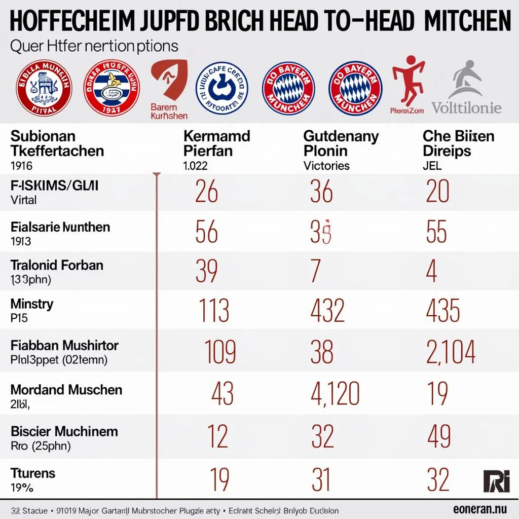 Lịch sử đối đầu Hoffenheim vs Bayern