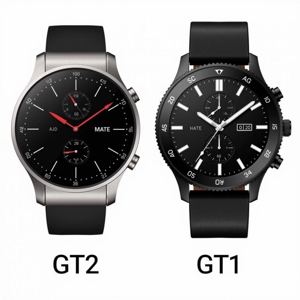 Huawei GT2 vs GT1: Thiết kế