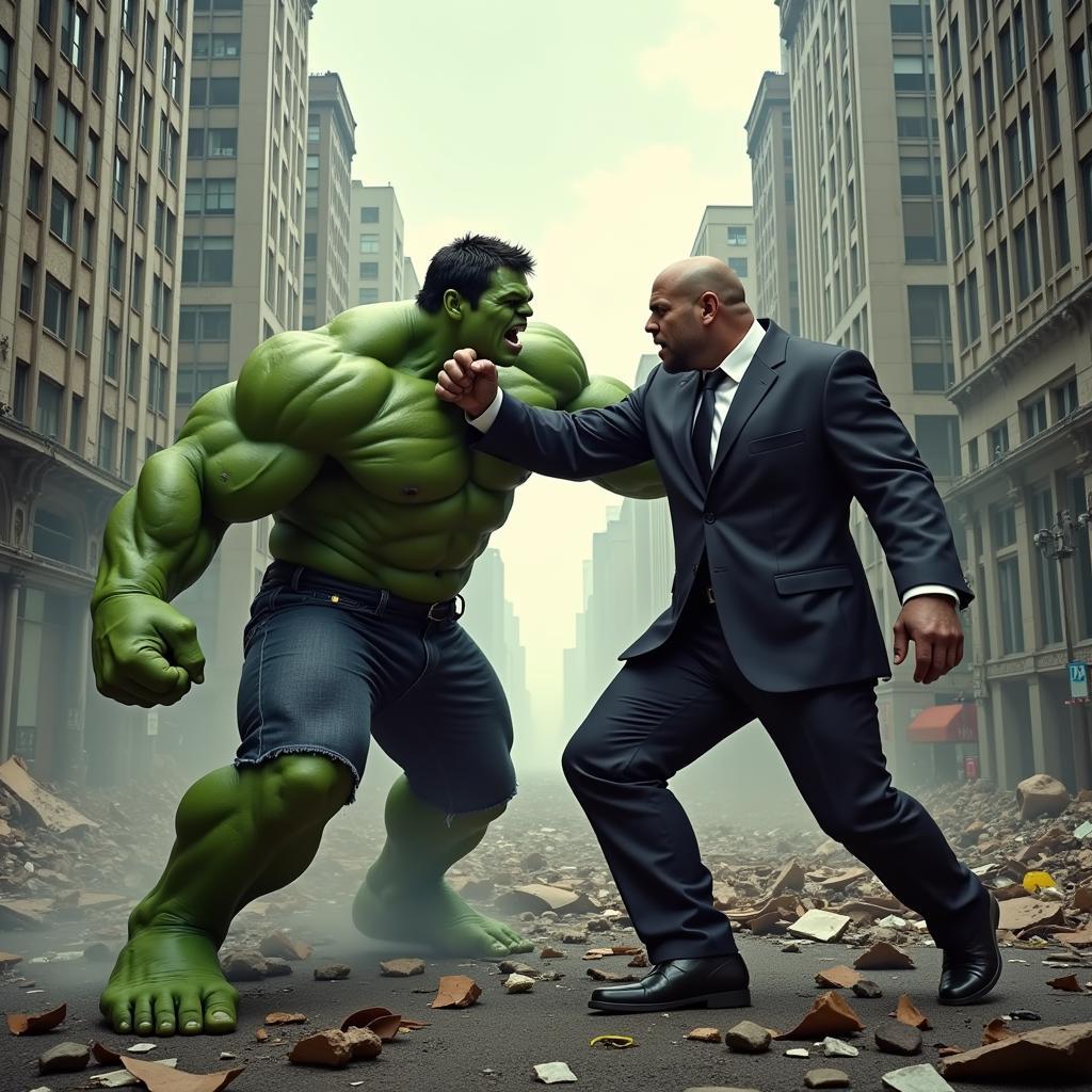 Hulk và Kingpin đối đầu trong thành phố